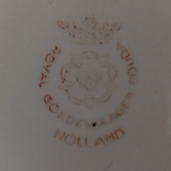 Vintage Royal Goedewaagen Gouda Holland Tobacco Jar with Lid - Picture 10 of 11